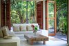 Modern home with Living Room and Sofa. Sandy Lane - Indoor / outdoor design Photo 14 of The Beach Estates - Santa Teresa, Costa Rica - Stylish Beachfront Retreats