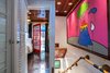 Modern home with Hallway and Dark Hardwood Floor. Hallway to second bedroom and rear deck plus nautically inspired hand-rail and beadboarding Photo 8 of The Yacht House