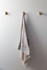 Modern pool house bathroom, designed by JBellessa Design. Towel and hardware detail Photo 16 of Modern Mountain Pool House modern home
