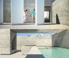 Modern home with Exterior and Concrete Siding Material. courtyards Photo 4 of CasaPlutonia Retreat