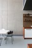 Modern home with Kitchen, Colorful Cabinet, Wood Counter, Ceramic Tile Backsplashe, and White Cabinet. Dining & Kitchen Photo 6 of Super Loft by studiomfd Amsterdam