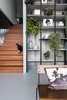 Modern home with Living Room, Bench, and Concrete Floor. Wall Cabinet Photo 7 of Super Loft by studiomfd Amsterdam