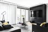 Modern home with Living Room. Living Room Photo 12 of M Apartment