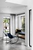 Modern home with Living Room, Chair, Bench, Ceiling Lighting, and Porcelain Tile Floor. Living area Photo 15 of MG House