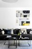 Modern home with Living Room, Sofa, Rug Floor, Ceiling Lighting, Coffee Tables, and Porcelain Tile Floor. Living area Photo 3 of MG House