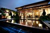Modern home with Outdoor, Hardscapes, Stone Patio, Porch, Deck, Large Patio, Porch, Deck, Back Yard, and Landscape Lighting. The Backyard of the home featuring a lovely water features, plants and seating areas Photo of Casa Gonzalez-Herrero