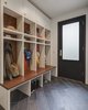 Modern home with Hallway and Light Hardwood Floor. Dorchester Interior Mudroom/Lockers Photo 18 of The Dorchester Project by Paul + Jo Studio