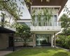 Modern home with Exterior, Concrete Siding Material, House Building Type, and Metal Roof Material. Frontage of living wing Photo 2 of SIRI House
