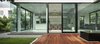 Modern home with Dining Room, Table, Porcelain Tile Floor, Ceiling Lighting, and Chair. View from courtyard toward the dining Photo 12 of SIRI House