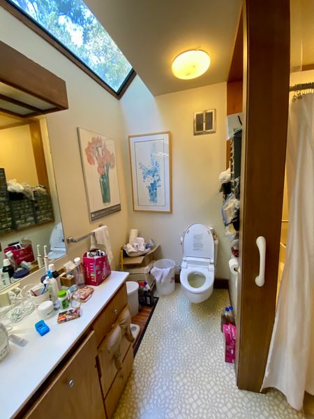 The master bathroom was originally TKTK.