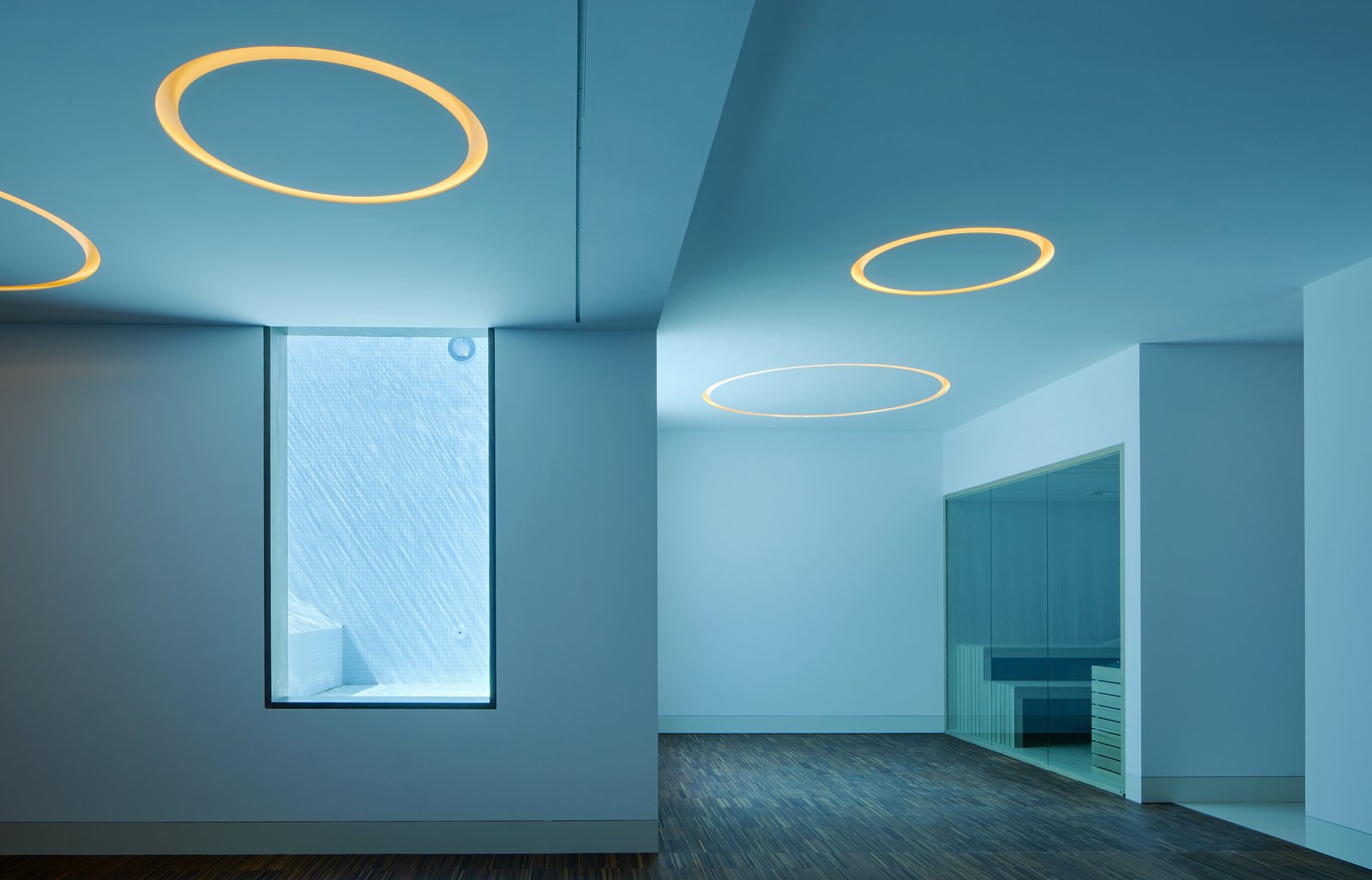 Lighting in the basement.