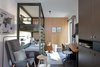 Modern home with Ceramic Tile Floor, Lamps, and Chair. children room Photo 15 of Mountain Apartment in Ore Mountain, Czech Republic