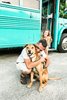 Modern home with Exterior and Tiny Home Building Type. Our family. Ben (the driver, builder & designer), Meag (me! I write and do all things social, design & online) and our rescue dog Moose (avid hiker and lover of peanut butter). Photo 10 of The Wild Drive Life Bus