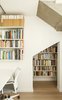 Modern home with Shed & Studio and Living Space Room Type. A small library under the stairs Photo 4 of remodelled duplex in a contemporary style