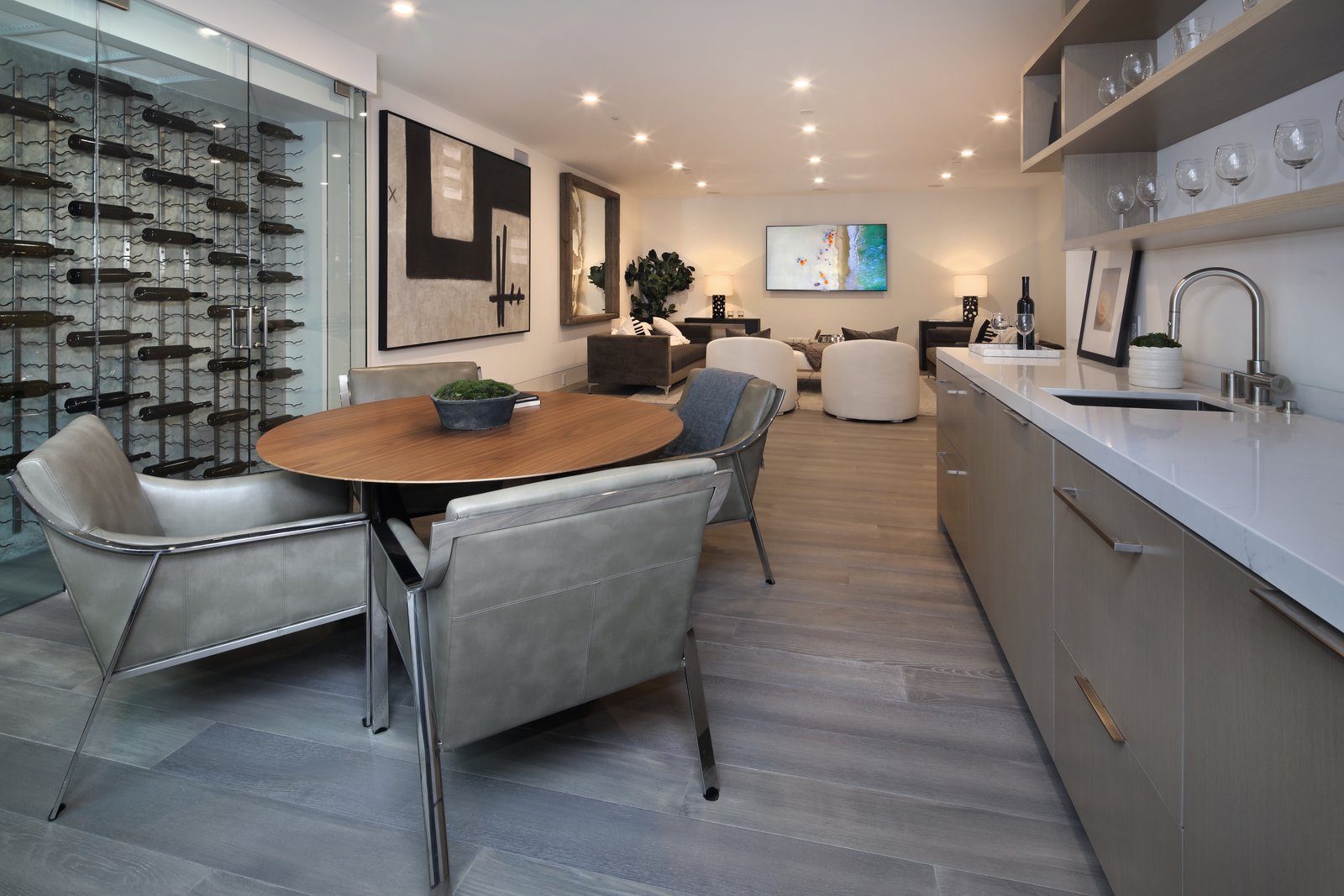 Lower Level Wine and Family Room