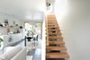 Modern home with Staircase, Wood Tread, and Wood Railing. View from back to front of house. Photo 6 of 111 House