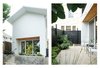 Modern home with Exterior, House Building Type, Metal Roof Material, Concrete Siding Material, and A-Frame RoofLine. Front entrance and private back patio - the perks of renting an entire house! Photo 3 of 111 House