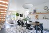 Modern home with Dining Room, Concrete Floor, Table, Pendant Lighting, and Chair. The 111 House is designed to be open, bright and modern. With an open floor plan it's great for relaxing, socializing or using as a home base as you explore Portland, Oregon. Photo of 111 House