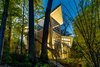 Modern home with Exterior, Concrete Siding Material, Butterfly RoofLine, House Building Type, and Metal Roof Material. View from Lake Photo 3 of Jafari Residence