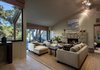 Modern home with Living Room, Sofa, Chair, Standard Layout Fireplace, Rug Floor, and Ceiling Lighting. An Andy Neumann designed 1 bed, 1 bath guest house can be found on the other side of the property. The Santa Barbara architect is known for working with people who not only want a home designed around their own unique lifestyle but one that’s also sensitive to the local environment and connected to the beauty around it. And he hit the nail on the head with this guest house. Photo 13 of Iconic Modernism by Barton Myers