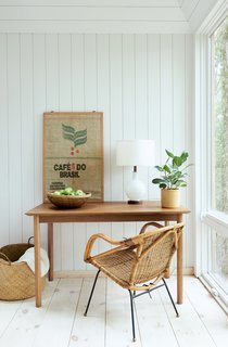 Natural light abounds in this office nook.