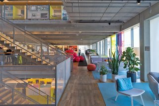 With over 950 employees, White Arkitekter is the largest architecture firm in Scandinavia. They're renowned for designing human-focused projects that prioritize sustainable building strategies. Pictured above is their structuralist Stockholm office, which mitigates heating and cooling costs with a geothermal heat pump.