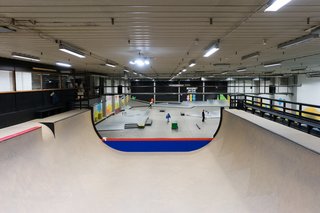 Rather than outlawing skateboarding, the city of Malmö actively encourages skate culture. The city hires landscape architects to design temporary and permanent skate parks, and it hosts international competitions.