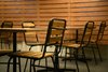 Modern home with Dining Room, Chair, and Table. Cafe table and chairs Photo 10 of Lounge project for a logistics company