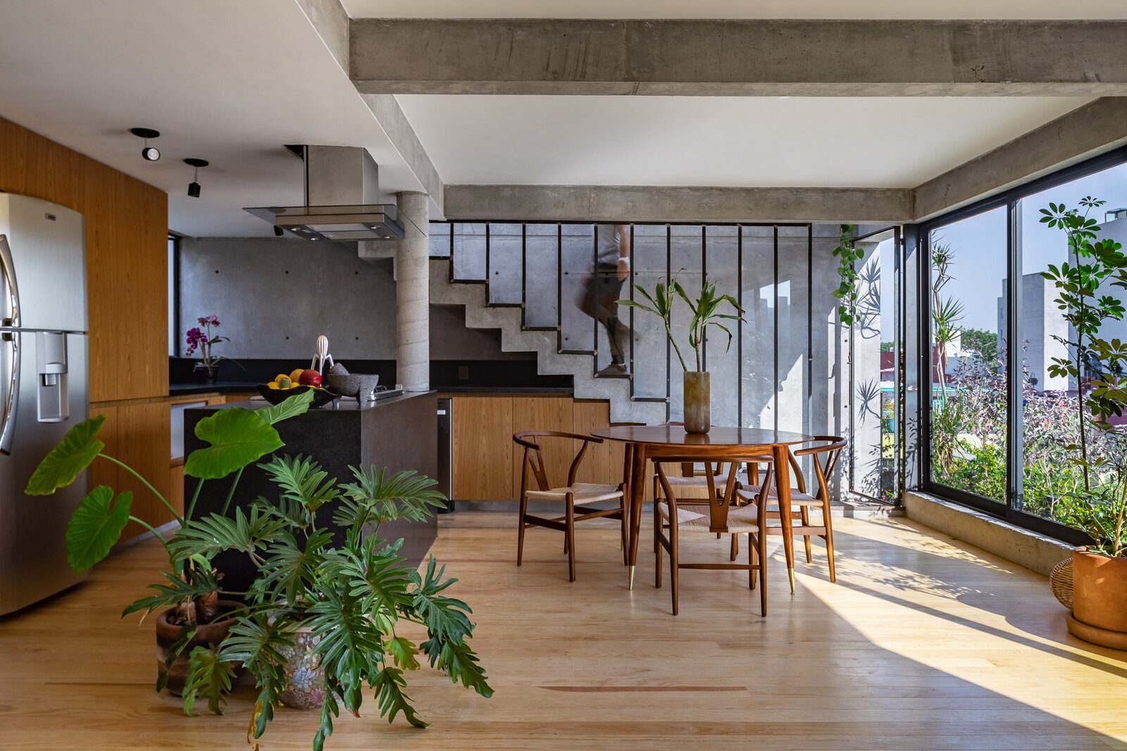 In the Roma district of Mexico City, Vertebral designed a four-unit apartment building that grants its residents access to verdant terraces.