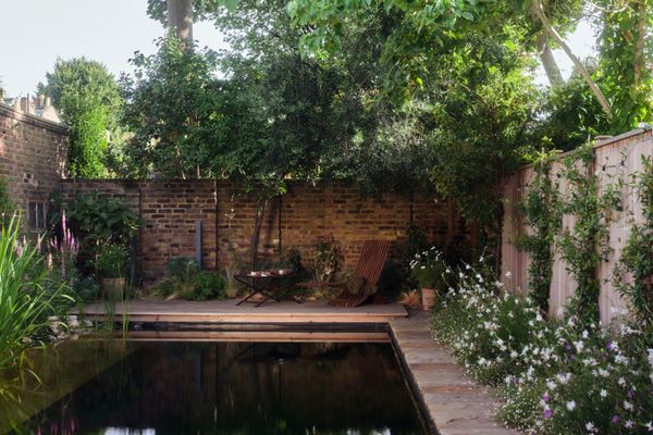 The natural pool offers a feeling of swimming in a clear lake or spring