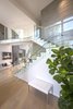 Modern home with Staircase, Wood Tread, Metal Railing, and Glass Railing. Entry Way Photo 5 of Indian Hill Residence