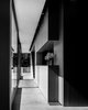 Modern home with Kitchen, Range Hood, Refrigerator, Wood Counter, Dishwasher, Wine Cooler, Cooktops, Limestone Floor, Drop In Sink, Metal Counter, Metal Cabinet, Wood Cabinet, Metal Backsplashe, and Ceiling Lighting. kitchen Photo 10 of Villa Hohenlohe
