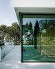 Modern home with Outdoor, Large Patio, Porch, Deck, Landscape Lighting, Trees, Gardens, Grass, Stone Fences, Wall, and Walkways. back site Photo 13 of Villa Hohenlohe