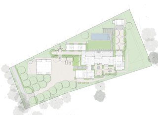 The site plan for the Calistoga compound.