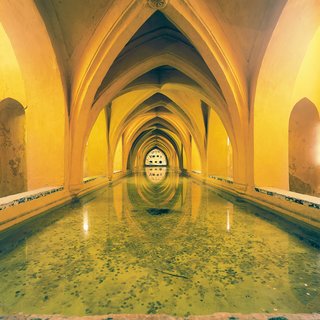 A former fort, Real Alcázar of Seville is a royal palace in Seville, Spain.