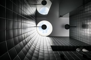 "The tile selection was intentionally simple and cost effective, however executed in a modern way with sharp detailing that lifted the outcome," says Berit Barton, studio design director at Pleysier Perkins.