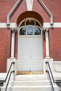 At the Russell, the original 1904 church facade is gloriously intact.