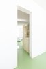 Modern home with Bath Room, Tile Counter, Drop In Sink, Wall Lighting, and Ceramic Tile Wall. Bathroom Photo 10 of Apartamento Picasso