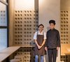 Modern home with Table, Concrete Floor, Stools, Track Lighting, and Accent Lighting. A family of Chinese origin dedicated to restaurant business. Photo 14 of IMOOD Restaurant
