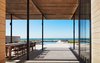 Modern home with Outdoor, Pavers Patio, Porch, Deck, Swimming Pools, Tubs, Shower, Wood Fences, Wall, and Back Yard. View from the Kitchen looking West towards Lake Michigan Photo 6 of St Joseph Beachfront Home