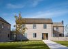 Modern home with Exterior, Beach House Building Type, Shed RoofLine, House Building Type, and Wood Siding Material. Looking West towards Lake Michigan Photo of St Joseph Beachfront Home
