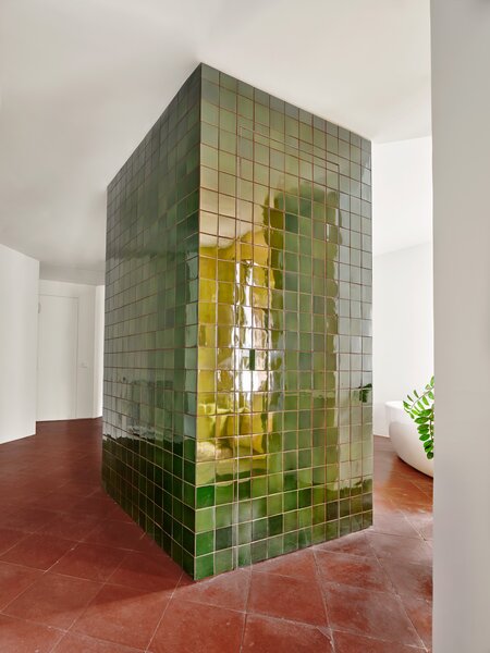 tiled hidden door, closed