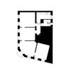 Plan of the existing apartment Photo 7 of Corner apartment in Strasbourg, France modern home