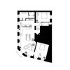 Plan of the apartment today Photo 8 of Corner apartment in Strasbourg, France modern home