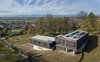 Modern home with Outdoor, Concrete Pools, Tubs, Shower, Trees, Rooftop, Vertical Fences, Wall, and Landscape Lighting. The Alps and Monviso in the background Photo 3 of Villa Rambo