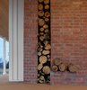 Modern home with Exterior, House Building Type, Metal Roof Material, Gable RoofLine, and Wood Siding Material. Outdoor Fireplace Wood Storage Photo 18 of OKC Farmhouse