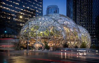 Architecture firm NBBJ designed the Spheres, the standout feature of Amazon's Seattle campus.