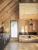 Modern home with Dining Room, Bench, and Table. The table can be converted in a second bed in order to accomodate up to four guests. Photo 9 of La Pointe by L'Abri