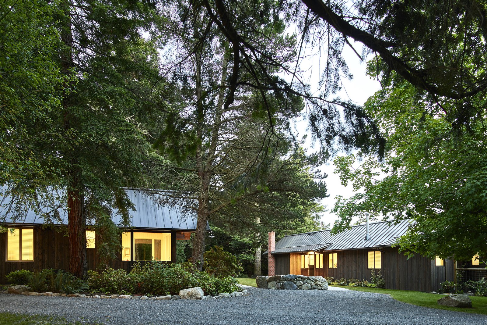 Entry drive to the new Sleeping Cabin and remodeled Long Cabin.