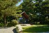 Modern home with Exterior, Gable RoofLine, Wood Siding Material, Metal Roof Material, and Cabin Building Type. Sleeping Cabin arrival. Photo 6 of Island Cabins